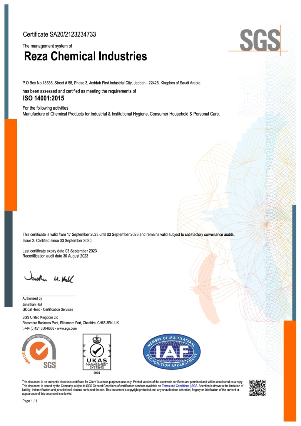 EMS  ISO 14001:2015